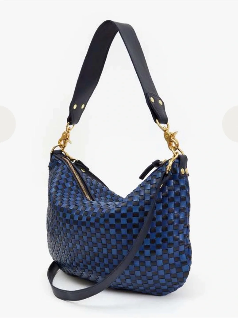 Clare V Moyen Messenger - Brand New with Tags! Checker Blue / Black Bag